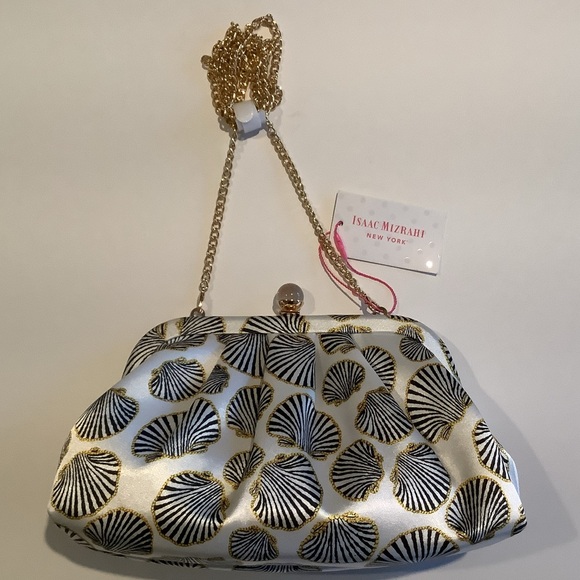 Isaac Mizrahi Handbags - Isaac Mizrahi Seashell Crossbody Clutch Bag New
